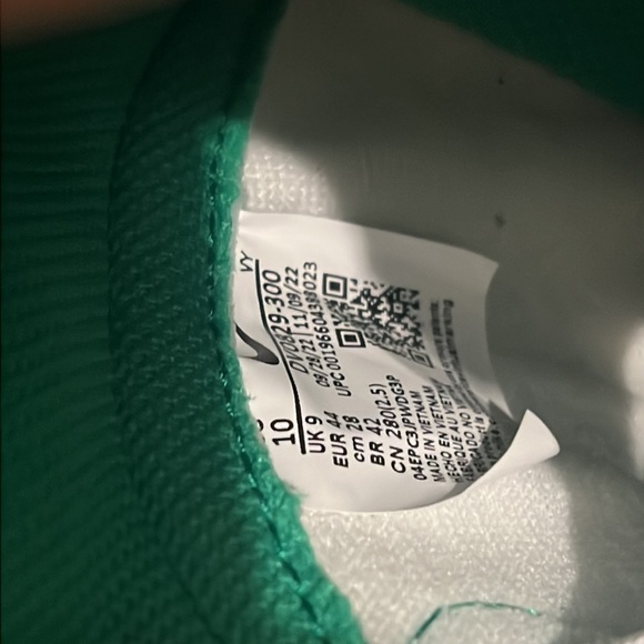 Nike dunk green retro size 10 ππ - Picture 5 of 5